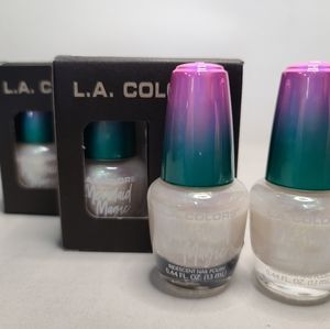 3 Packs Of 2 Count L. A. Colors Mermaid Magic Opal Nail Polish (6 Bottles Total)